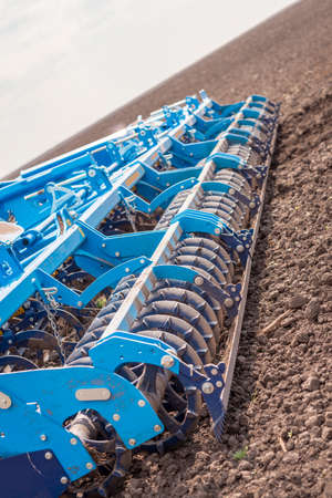 Soil plow for preparation for planting is ready to useの写真素材