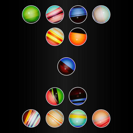 Colorful Circle, Modern Template Design, Business Infographic, Element Layout Design.のイラスト素材