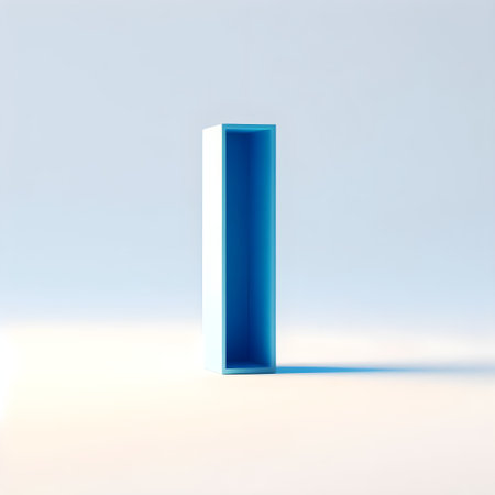 Uppercase letter I on plain backgroundの素材
