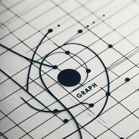 Chart on a sheet of paper in black and whiteの素材