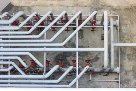 industrial pipe line and valves