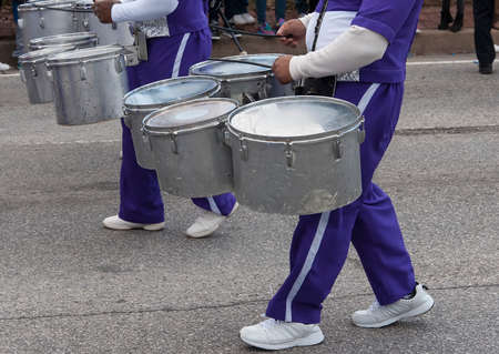 Drums in a paradeの写真素材