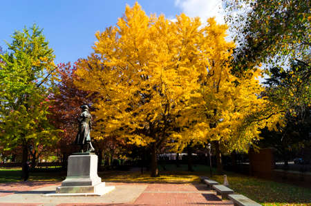 A statue in Philadelphiaの写真素材