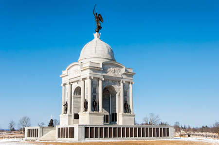 The Pennsylvania Monument in Gettysburgの写真素材