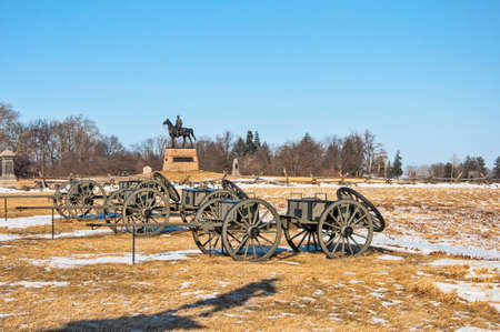 A monument in Gettysburgの写真素材