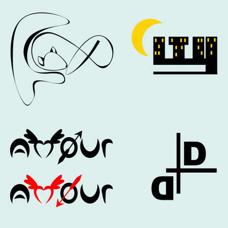 Vector Business Icons Set Isolated On Gray Backgroundのイラスト素材