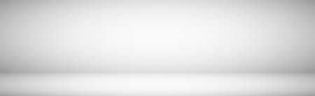 White with gray panoramic studio background with white glowのイラスト素材