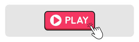 Red button on a white panoramic background - Vector illustrationのイラスト素材