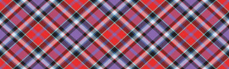 Seamless plaid tartan scotland texture with rhombuses - Vector illustrationのイラスト素材