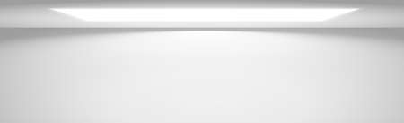 White panoramic studio background with white spotlights - Vector illustrationのイラスト素材