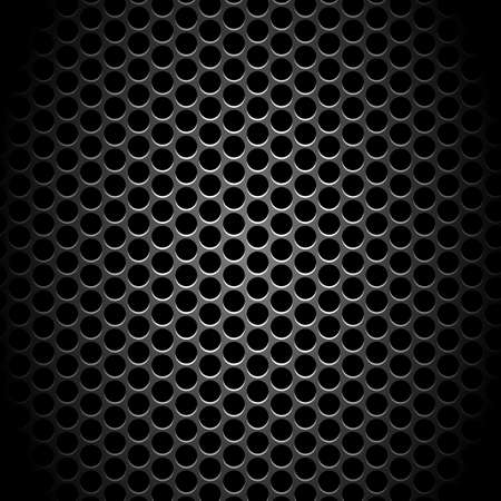 Texture of metal with reflection with perforation - illustrationのイラスト素材