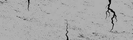 Panoramic texture of realistic gray concrete - Vector illustrationのイラスト素材