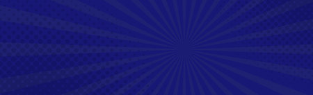 Panoramic blue comic zoom with lines - Vector illustrationのイラスト素材