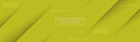 Panoramic abstract background with various shades of green - Vector illustrationの写真素材