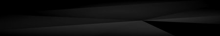 Abstract black panoramic background from triangles - Vector illustration