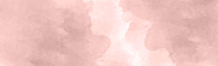 Panoramic texture of realistic red watercolor on a white background - Vector illustrationのイラスト素材