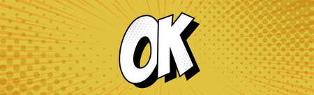 Panoramic orange comic zoom with lines - Vector illustrationのイラスト素材