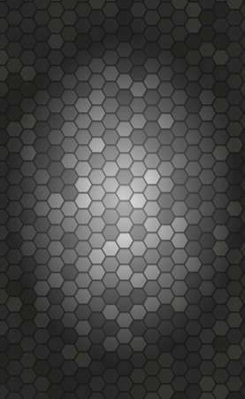 Abstract background with many small hexagonsのイラスト素材