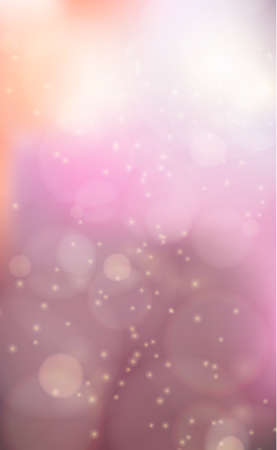 Multicolored blurry bokeh on a dark background - Panoramaのイラスト素材