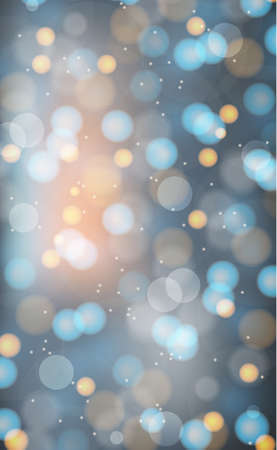 Multicolored blurry bokeh on a dark background - Panoramaのイラスト素材