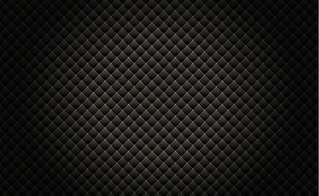 Panoramic texture of black and gray carbon fiber - illustration