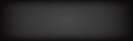 Black perforated background with black holes and glow - Illustrationのイラスト素材