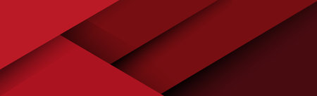 Abstract red background with lines and shadows - Vector illustrationのイラスト素材