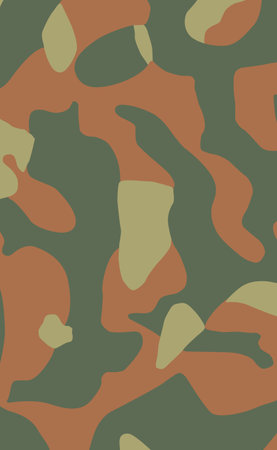 Military camouflage texture khaki print background - Vector illustrationのイラスト素材