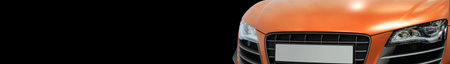 Fast luxury sporty red and orange car - Photo