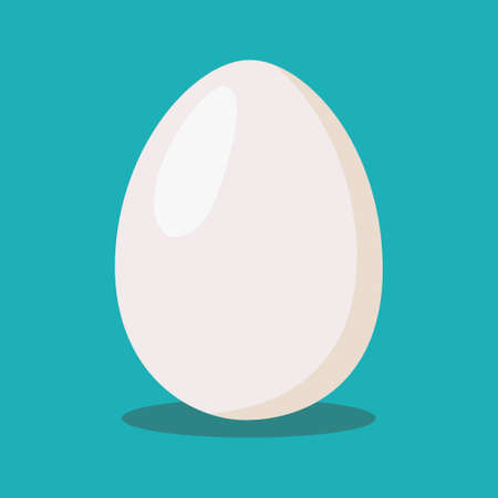 Abstract picture big white egg with lens flare and shadowのイラスト素材