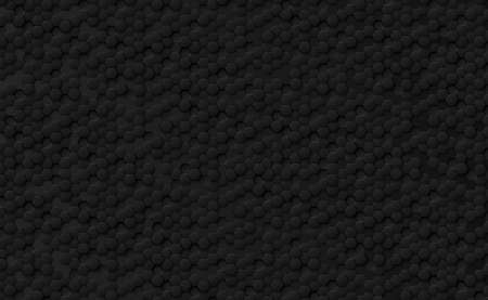Abstract hexagons black on a black and gray background - illustrationの写真素材