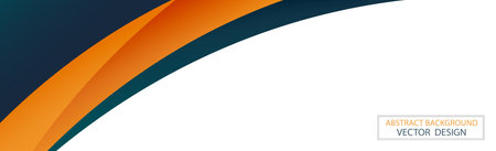 Abstract web template black and orange lines on white background - Vector illustrationのイラスト素材