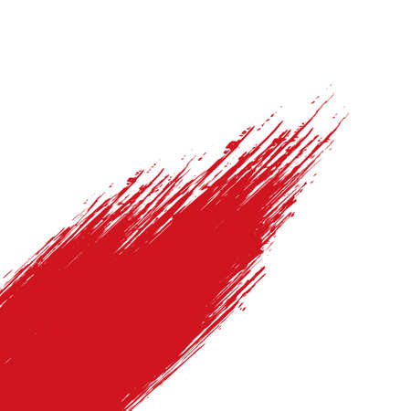Smear of red paint on a white panoramic background - Vector illustrationのイラスト素材