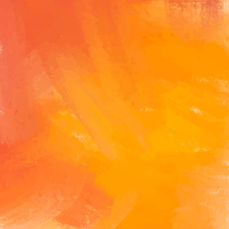 Realistic yellow-orange watercolor panoramic texture on a white background - Vector illustrationのイラスト素材