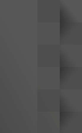 Abstract black background, web template, squares with shadow - Vector illustrationのイラスト素材