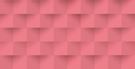 Abstract red background, web template, squares with shadow - Vector illustration