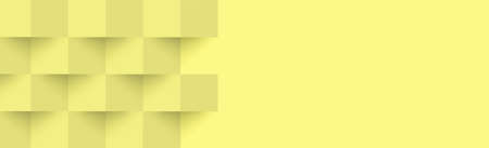 Abstract yellow background, web template, squares with shadow - Vector illustrationのイラスト素材