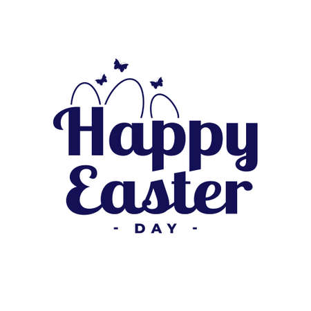 Congratulations on the Easter holiday on a white background - Vector illustrationのイラスト素材