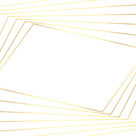 Abstract white background with golden lines - Vector illustrationのイラスト素材