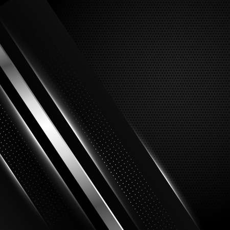 Perforated dark background with metal inserts Vector illustrationのイラスト素材