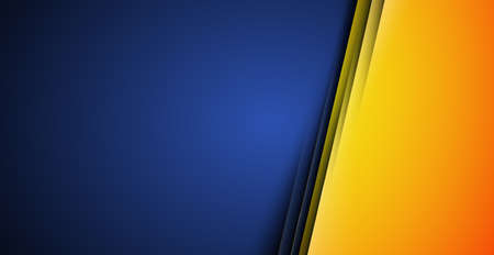 Blue - orange background with separation, web template - Vector illustrationのイラスト素材