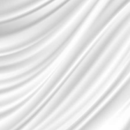 Abstract white background, wavy white lines, folds - Vector illustrationのイラスト素材