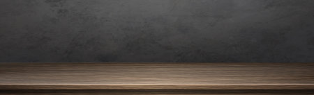 Large table top solid wood texture, transparent background - Vector illustrationのイラスト素材