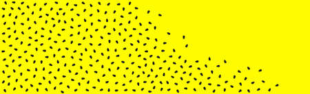 Abstract bright yellow watermelon background with seeds - Vector illustrationのイラスト素材