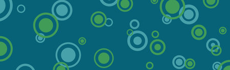 Abstract background with chaotically arranged circles - Vector illustrationのイラスト素材