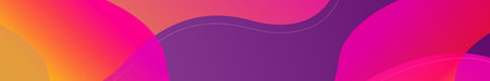 Abstract bright background, multicolored wavy lines - Vector illustration