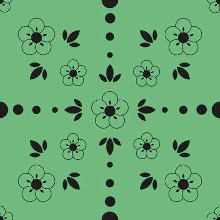 Seamless colored background pattern, various geometric shapes - Vector illustrationのイラスト素材