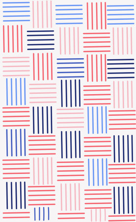 Seamless colored background pattern, various geometric shapes - Vector illustration