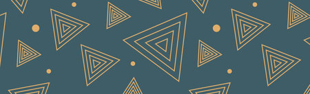Seamless colored background pattern, various geometric shapes - Vector illustration