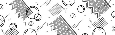 Abstract background with different geometric shapes - illustration